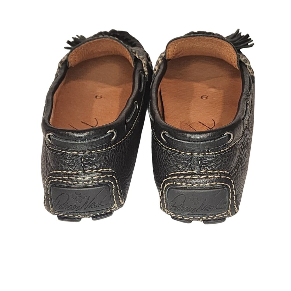 Patricia Nash Black Leather Tassel Moccasins Size 6 NEW Boho Western - Picture 7 of 8
